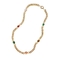 ステンレス鋼の宝石類は女性のためのカラフルな楕円形の石のブレスレットネックレスを設定します