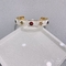 結婚式のためのステンレス鋼のカラフルな宝石用原石のブレスレット白い広い袖口の腕輪