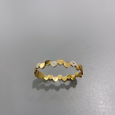高い宝石類18K Rosegoldのステンレス鋼の腕輪の中心セットのダイヤモンドのブレスレット