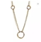 軽い様式の円の吊り下げ式の長いネックレス18Kの金のステンレス鋼のネックレス