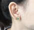 18K金はステンレス鋼の宝石類の合成物質の女性のギフトのイヤリングのための青いトルコ石のヒナギクの耳のスタッドをめっきした