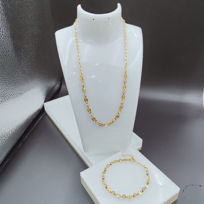 新着品 トレンドイ ハイポーチ 最新品 金色 ステンレス 耳飾り ネックレス ブレスレット シルコ付き レディース